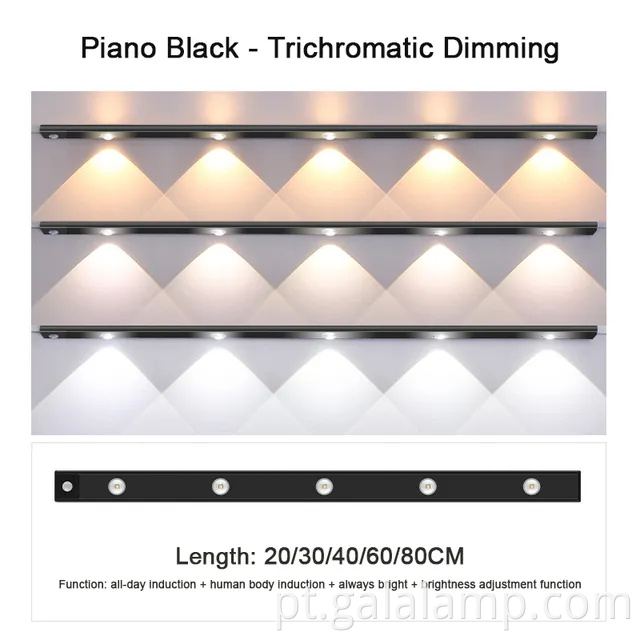 Sensor de movimento sem fio Light Light Light para armários de cozinha e quartos